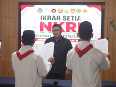 Tiga Napiter Eks-JI Ucapkan Ikrar Setia kepada NKRI di Lapas Semarang